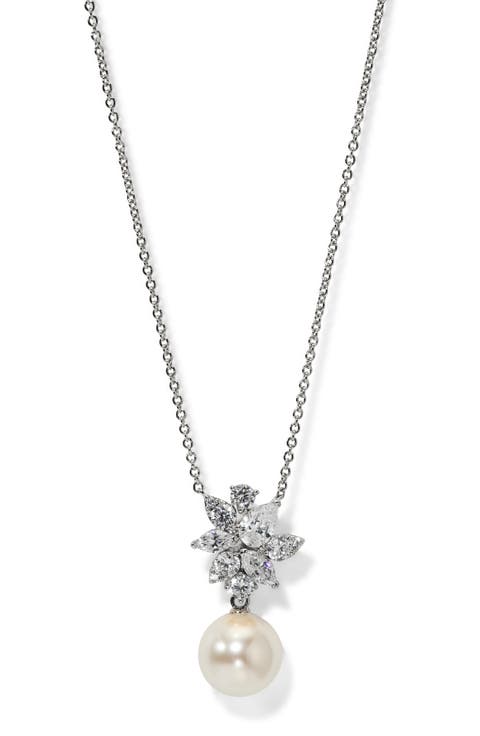 Chiara Faux Pearl Pendant Necklace