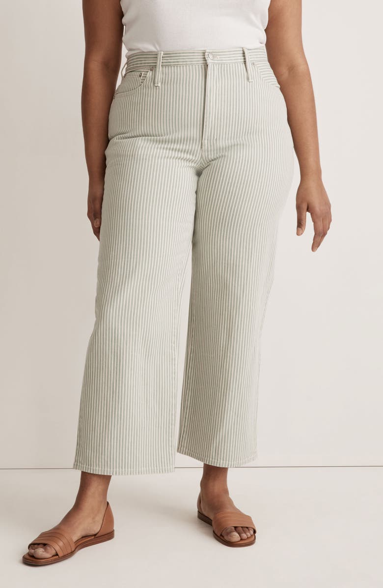 Madewell The Perfect Nonstretch Wide Leg Crop Jeans, Alternate, color,