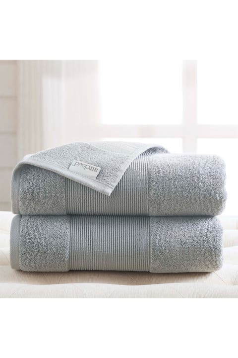 Air Cloud Oversized Bath Sheet - Set of 2 - White