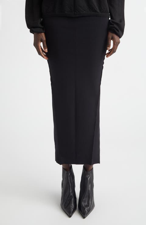 Pillar Compact Knit Maxi Skirt