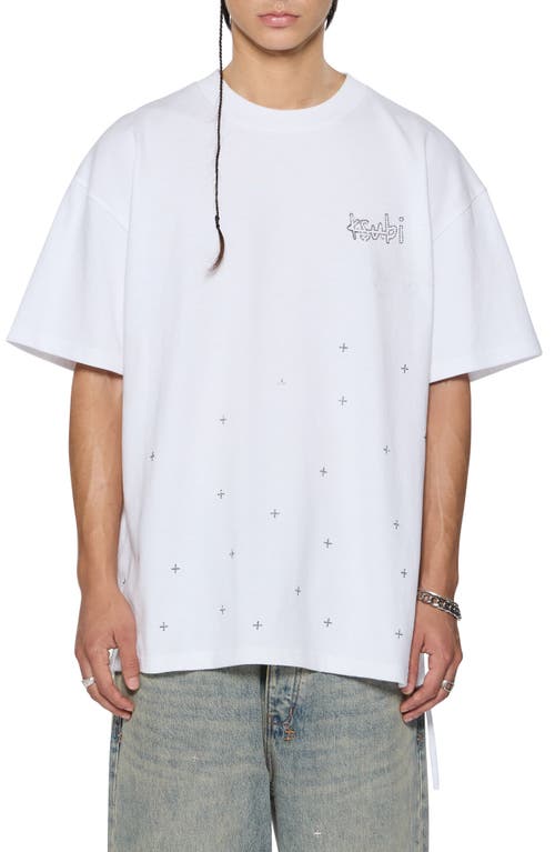 KSUBI KSUBI KPLUS EKCESS OVERSIZE EMBELLISHED COTTON T-SHIRT