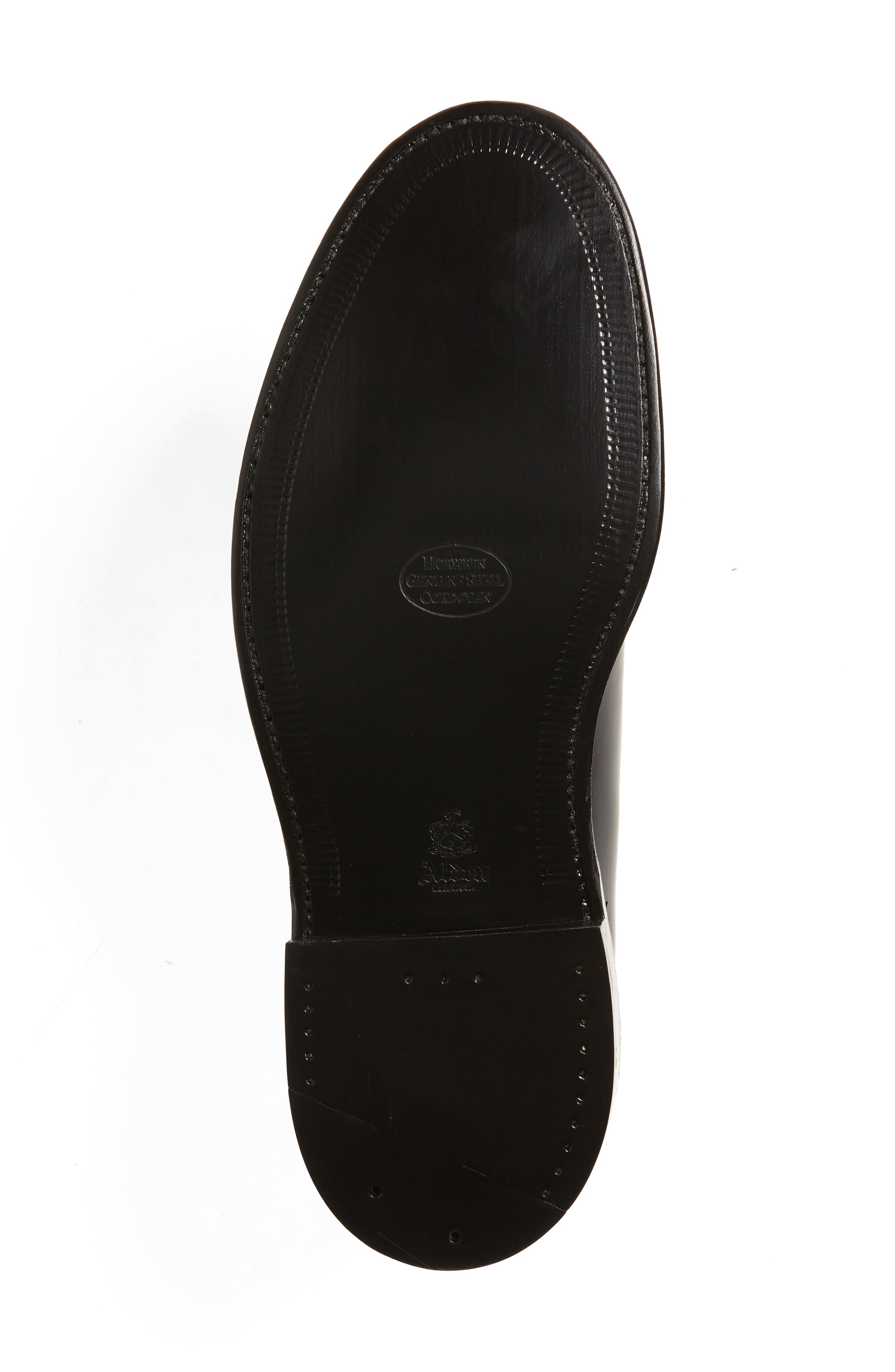 Alden Plain Toe Blucher Derby, Alternate, color, Black Shell Cordovan