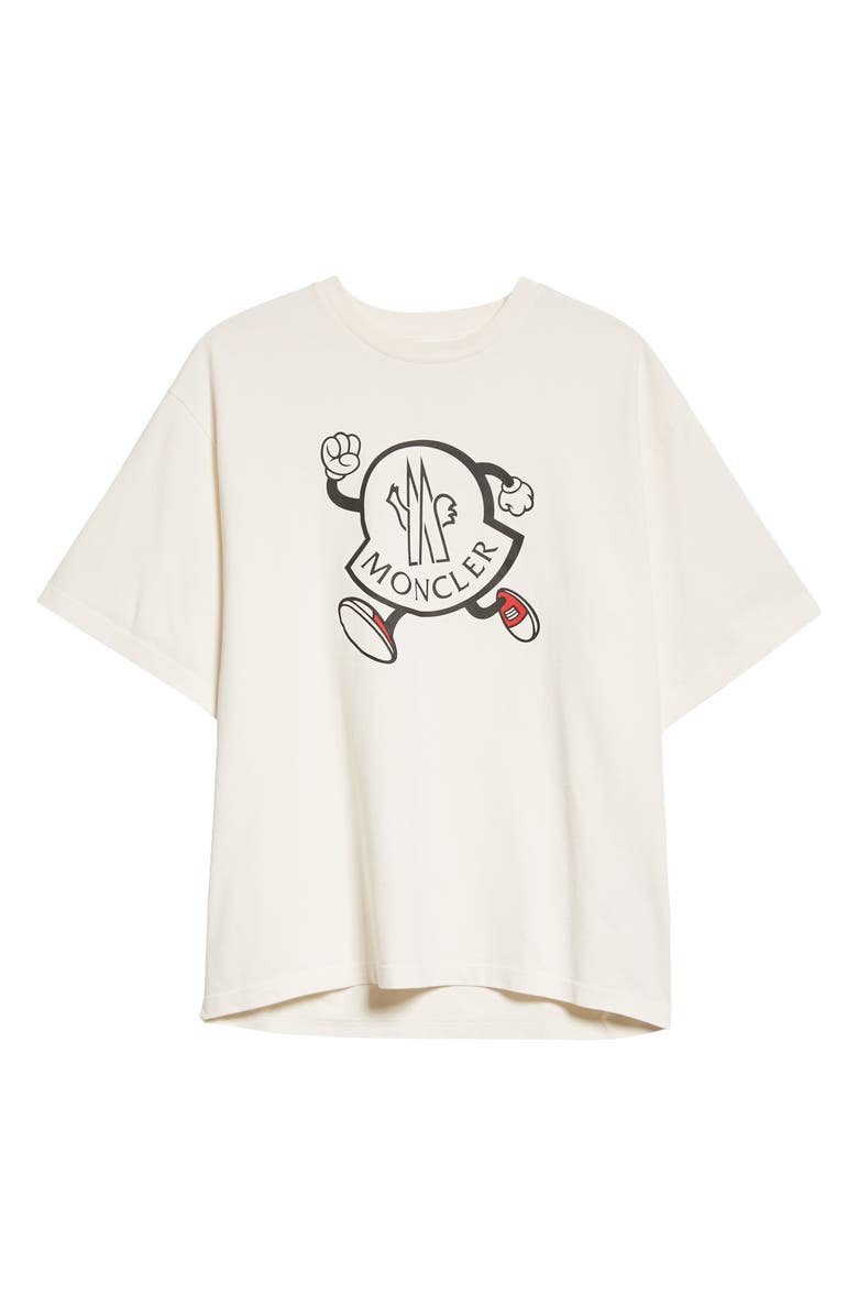 Moncler Running Logo Graphic Tee, Alternate, color, 