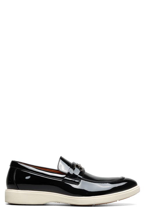Stacy Adams Slayton Moc Toe Loafer In Black Patent