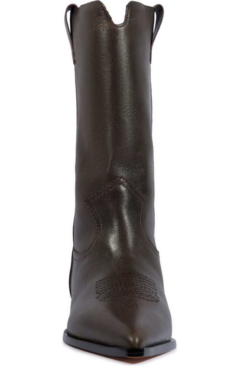 Schutz Ashley Pointed Toe Western Boot, Alternate, color, Root Brown