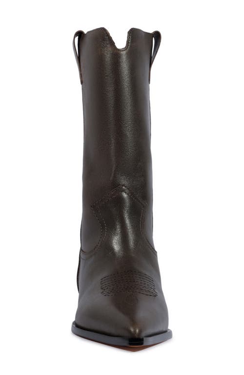 Schutz Ashley Pointed Toe Western Boot In Black