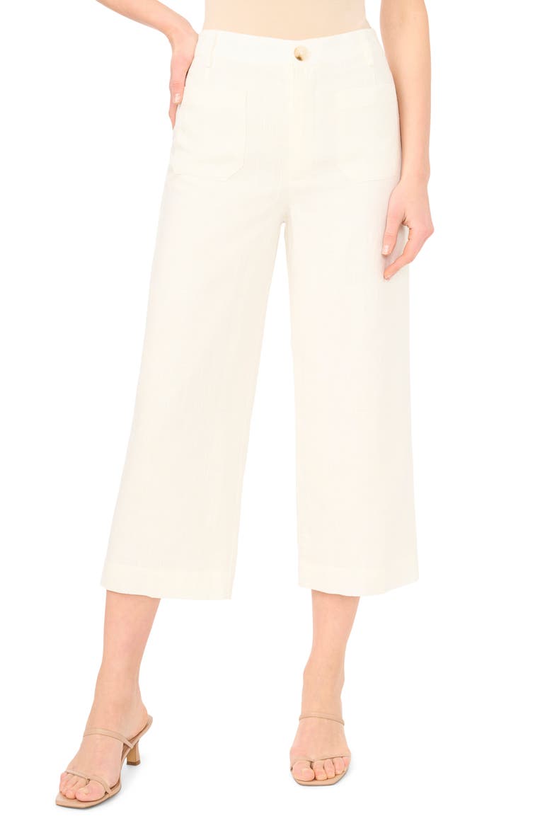 Double Pocket Wide Leg Pants, Main, color, NEW IVORY