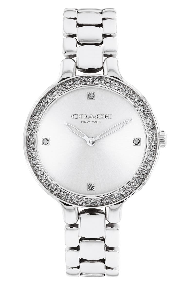 Chelsea Bracelet Watch, 32mm, Main, color, SILVER WHITE