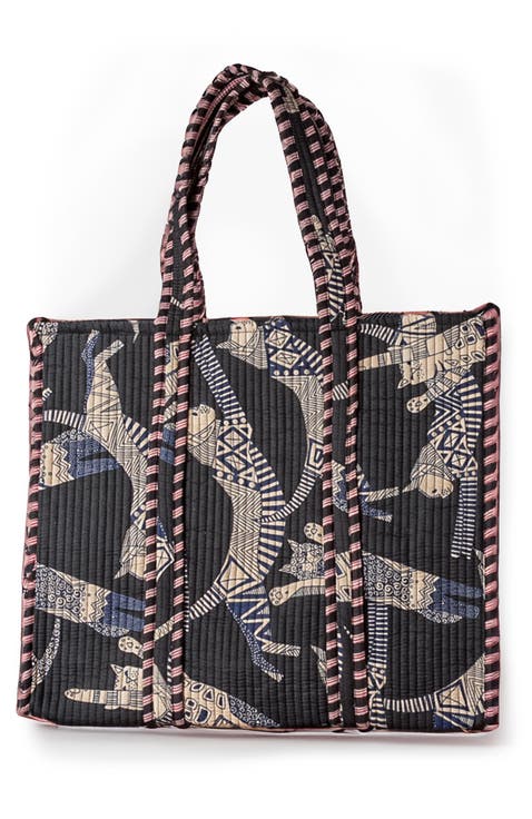 Quilted Feline Tote