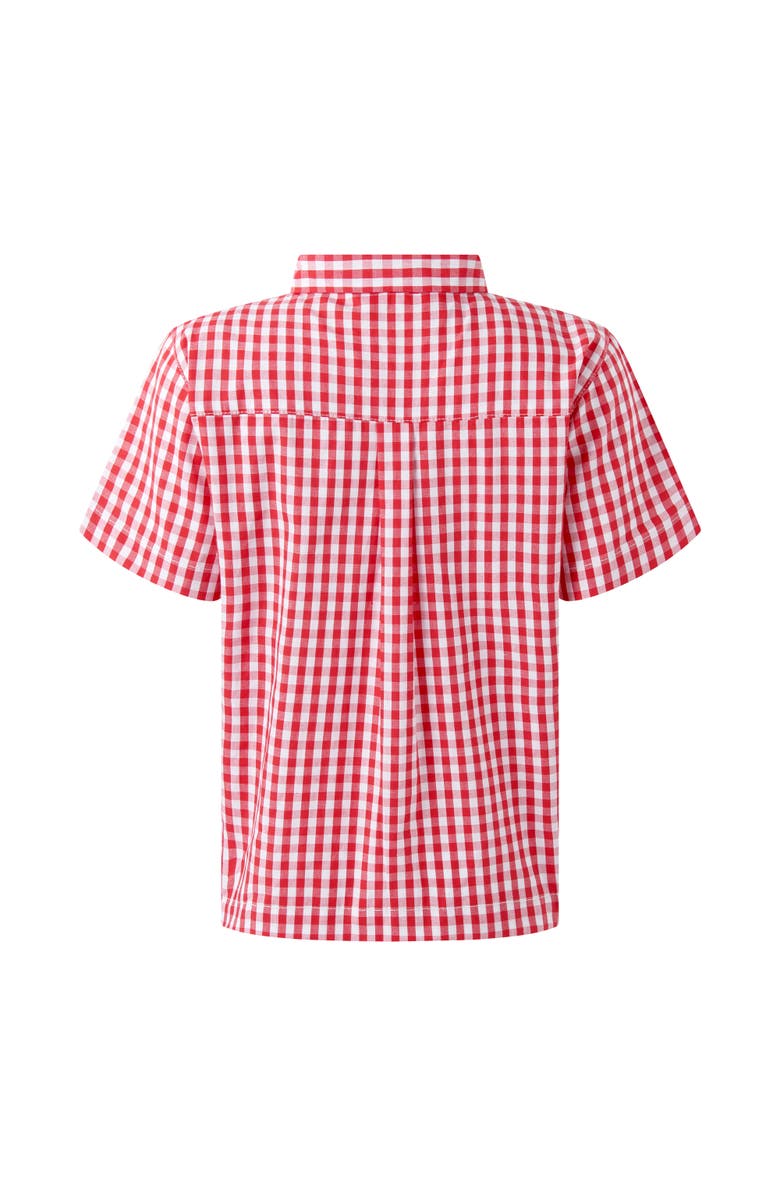 Rachel Riley Gingham Shirt, Alternate, color, Red
