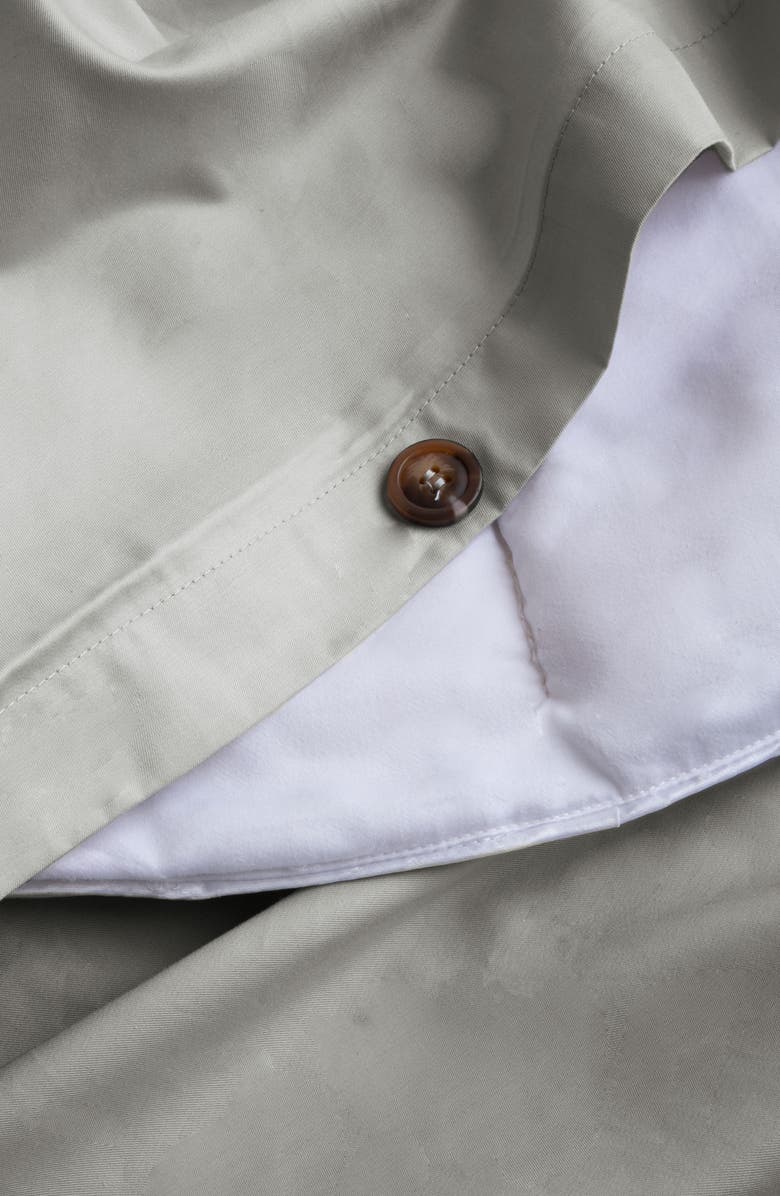 Sijo 400 Thread Count CrispCool Organic Cotton Percale Duvet Cover, Alternate, color, Dove