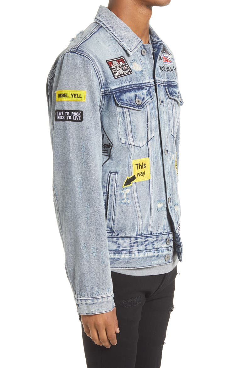 Denim Jacket, Alternate, color, GRAFFITI