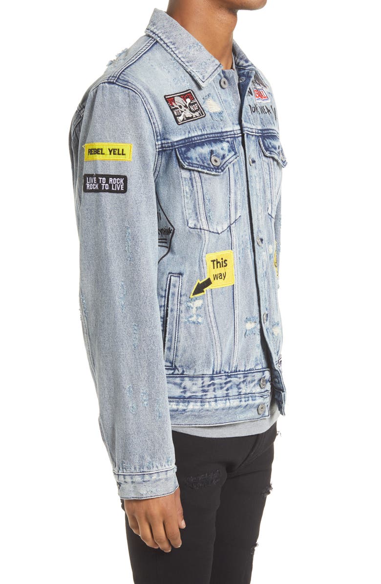 Cult of Individuality Denim Jacket, Alternate, color,