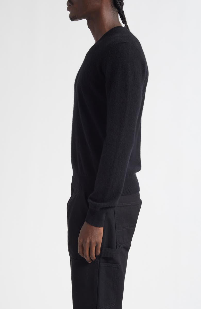 FRENCKENBERGER Mini Cashmere V-Neck Sweater, Alternate, color, Black