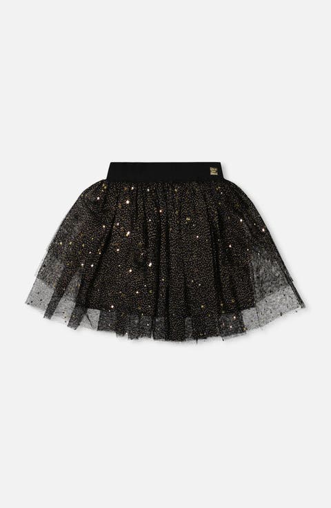 Multi Layer Glittering Mesh Skirt (Little Kid & Big Kid)