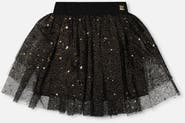 Deux par Deux Multi Layer Glittering Mesh Skirt