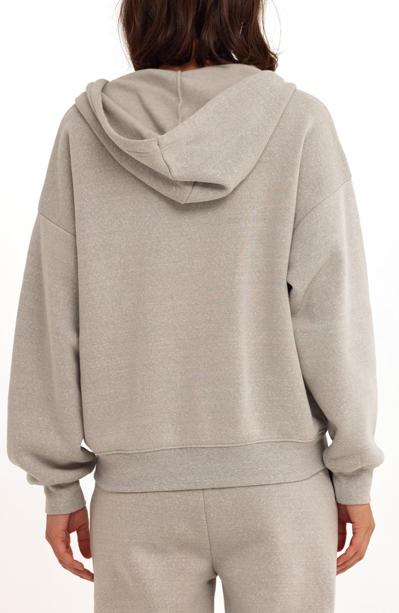 Threads 4 Thought Corissa Oversize Fleece Hoodie, Alternate, color, Light Heather Grey