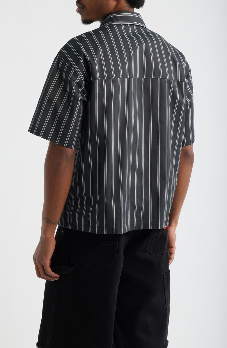 ICECREAM Boost Short Sleeve Button-Up Shirt, Alternate, color, Black