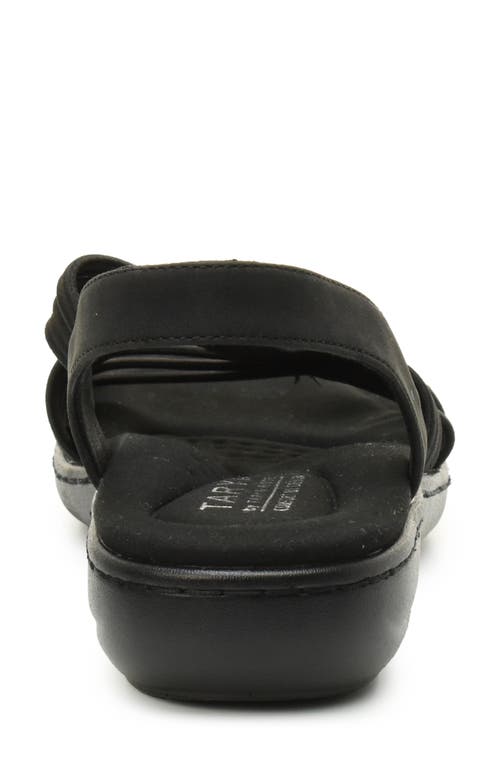 Taryn Rose Elastic Slingback Sandal In Black