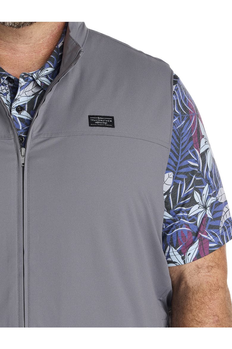 Big & Tall Wanderlust 1/4 Zip Vest, Alternate, color, QUIET SHADE