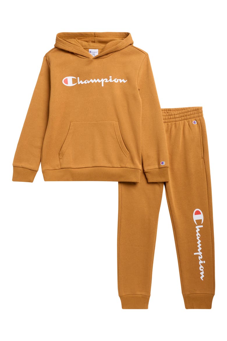 Kids' Signature Hoodie & Joggers Set, Main, color, CATHAY SPICE
