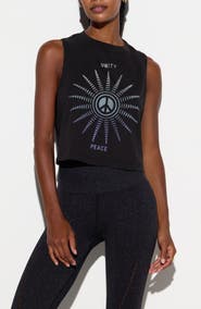 Spiritual Gangster Emit Peace Spirit Crop Tank
