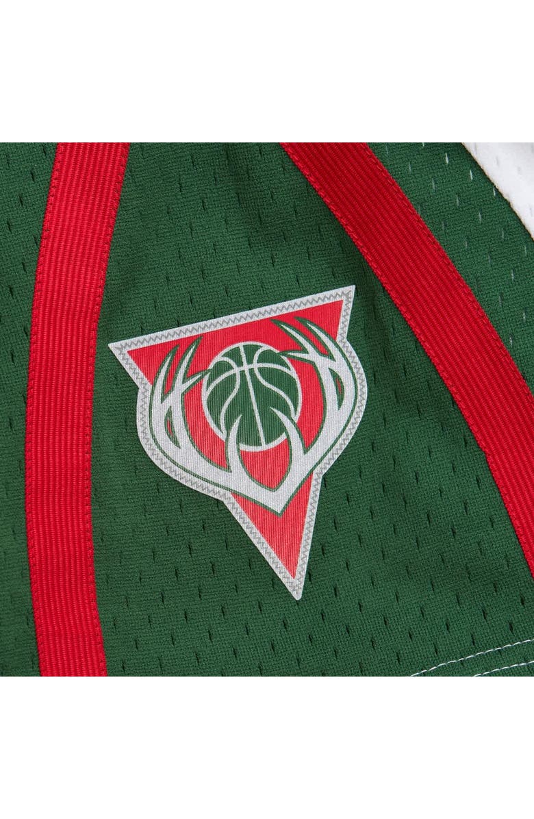 Mitchell & Ness Men's Mitchell & Ness White Milwaukee Bucks 2013/14 Swingman Shorts, Alternate, color, White