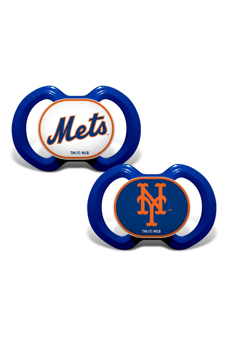 New York Mets Pacifier 2-Pack, Main, color, Multicolor