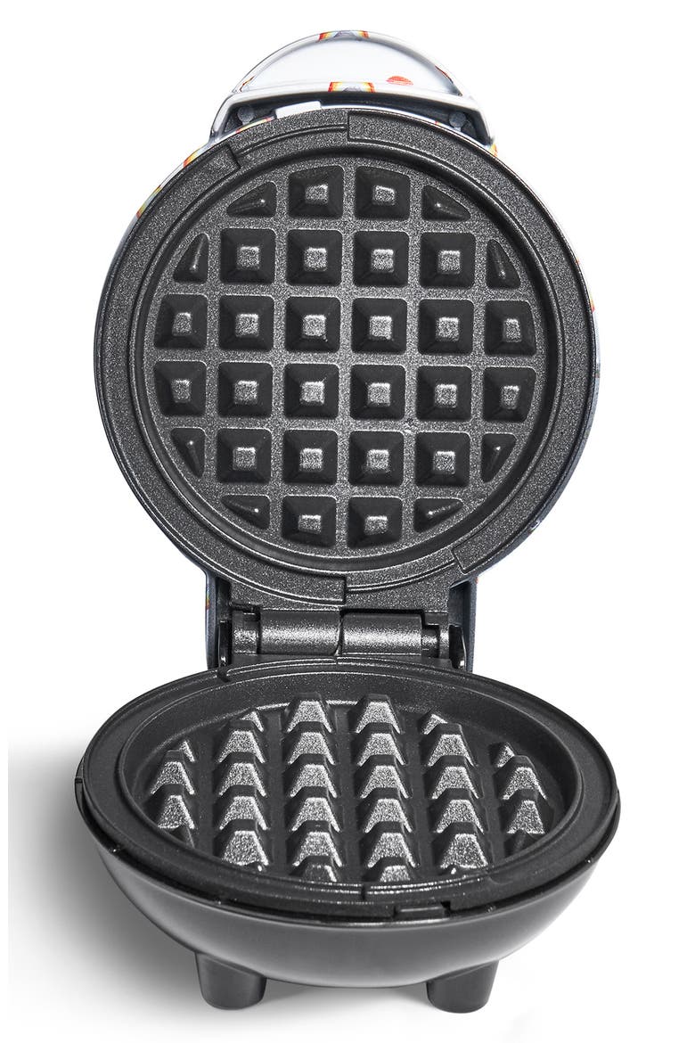 Rainbow Print Mini Waffle Maker, Alternate, color, RAINBOW