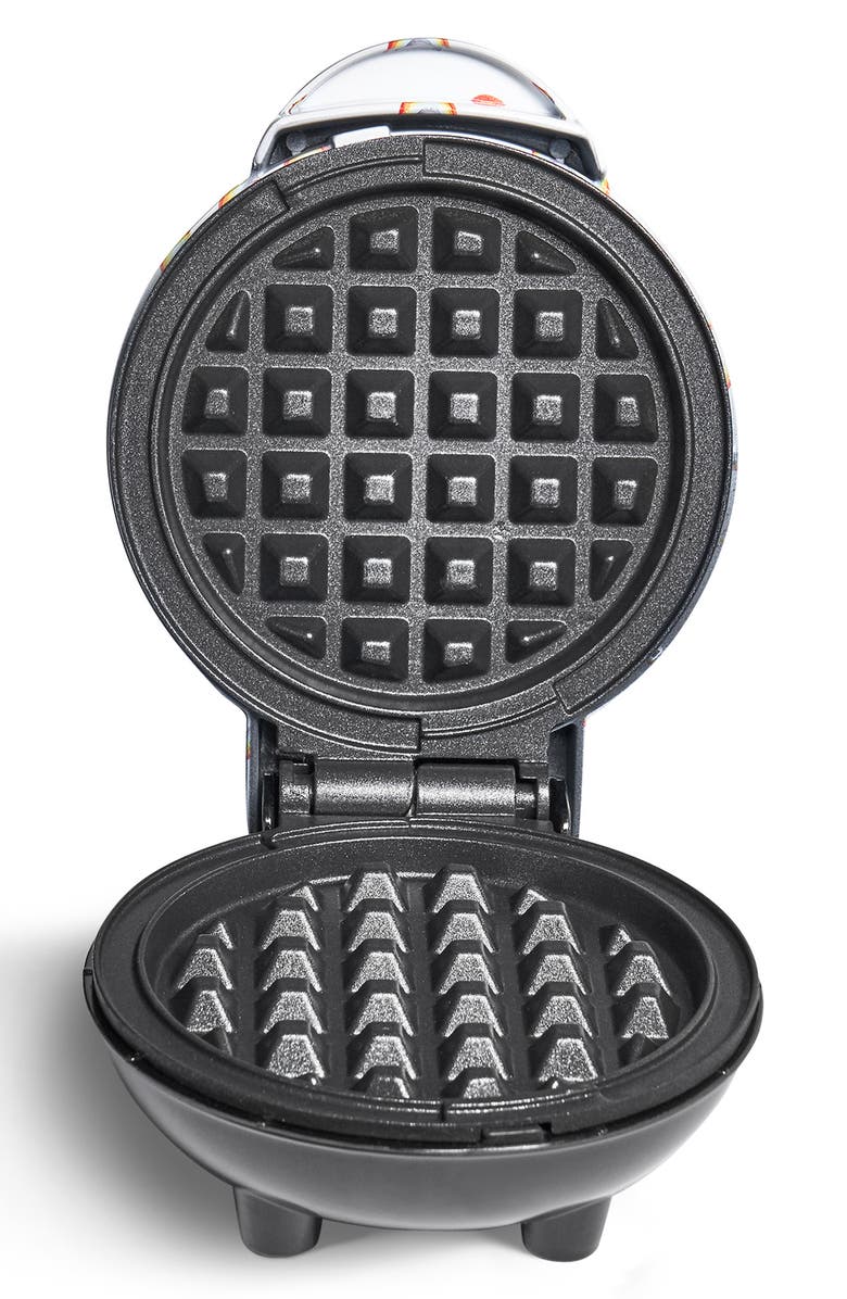 Dash Rainbow Print Mini Waffle Maker, Alternate, color, 