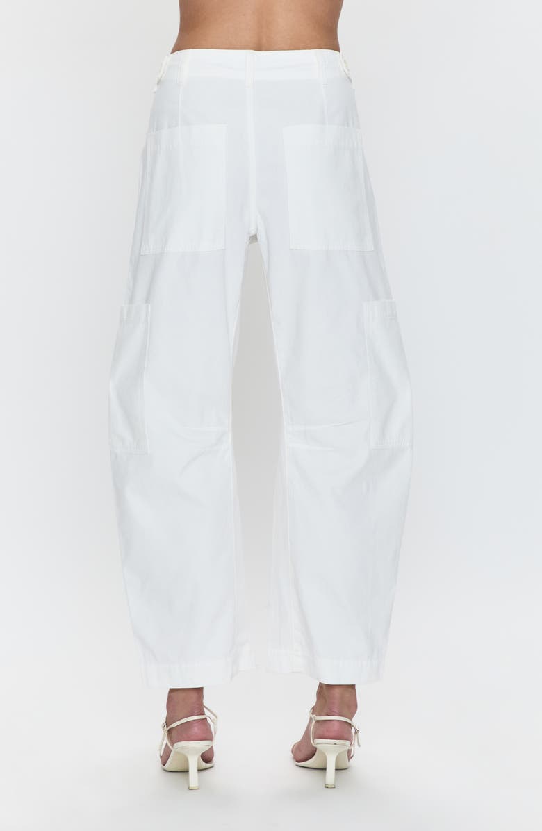 Pistola Sabrina High Waist Barrel Twill Utility Pants, Alternate, color, White