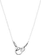 Argento Vivo Sterling Silver Equestrian Interlocking Pendant Necklace