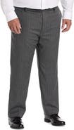 Oak Hill by DXL Big & Tall Waist Relaxer Pinstripe Suit Pants