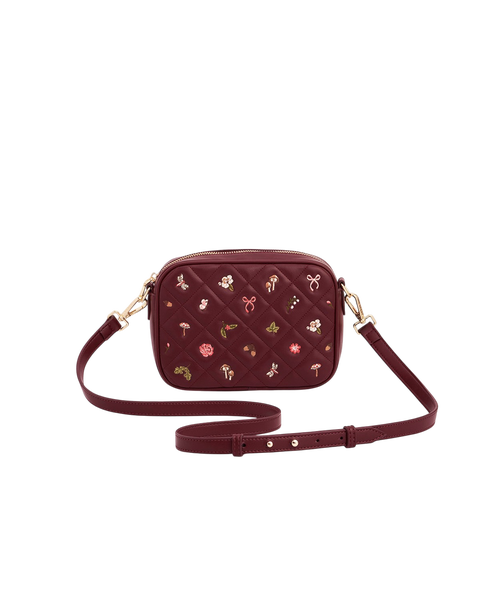 Alice Orla Embroidered Quilted Camera Purse