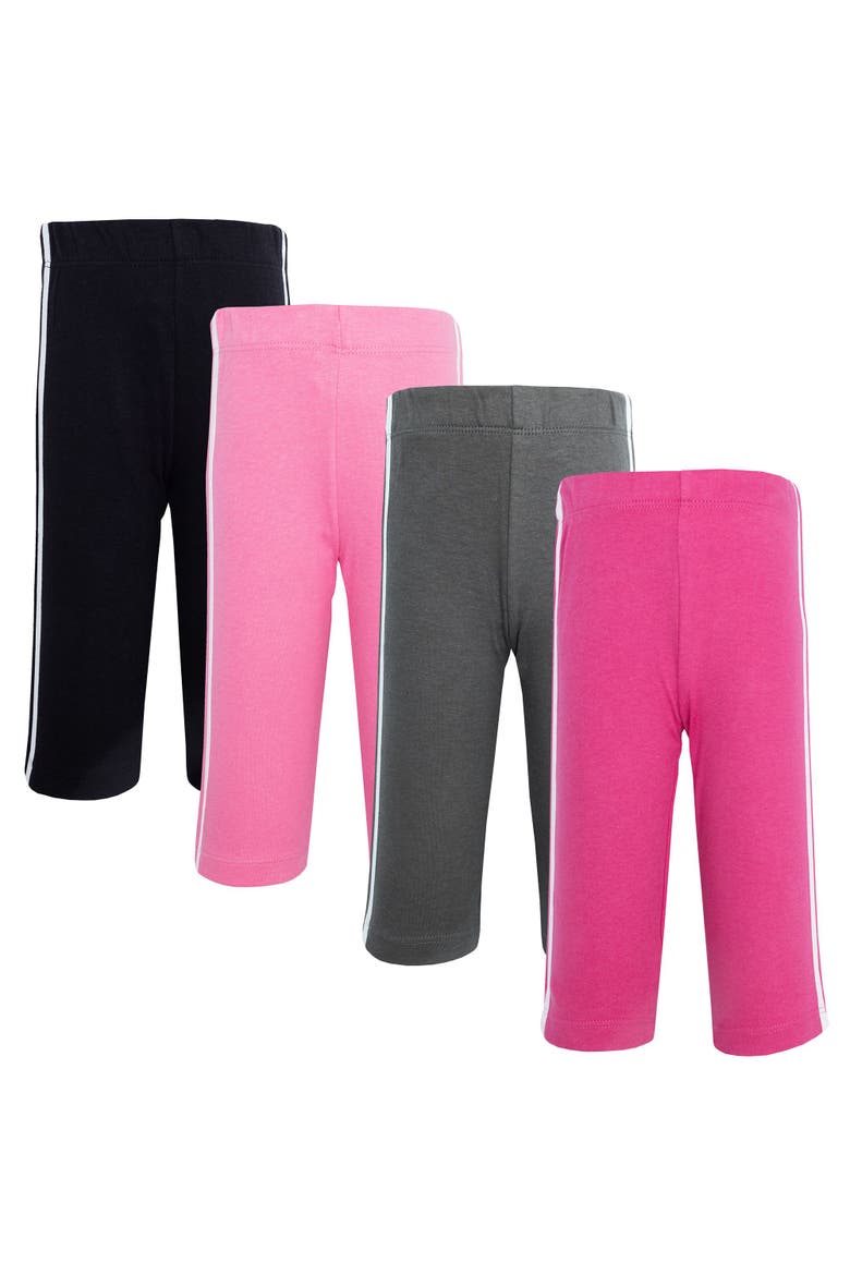 Cotton Athletic Pants 4Pk, Main, color, Fuchsia Black