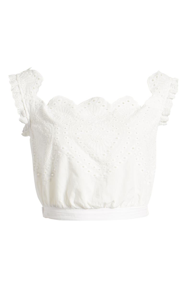 Ten Sixty Sherman Eyelet Crop Top, Alternate, color, 