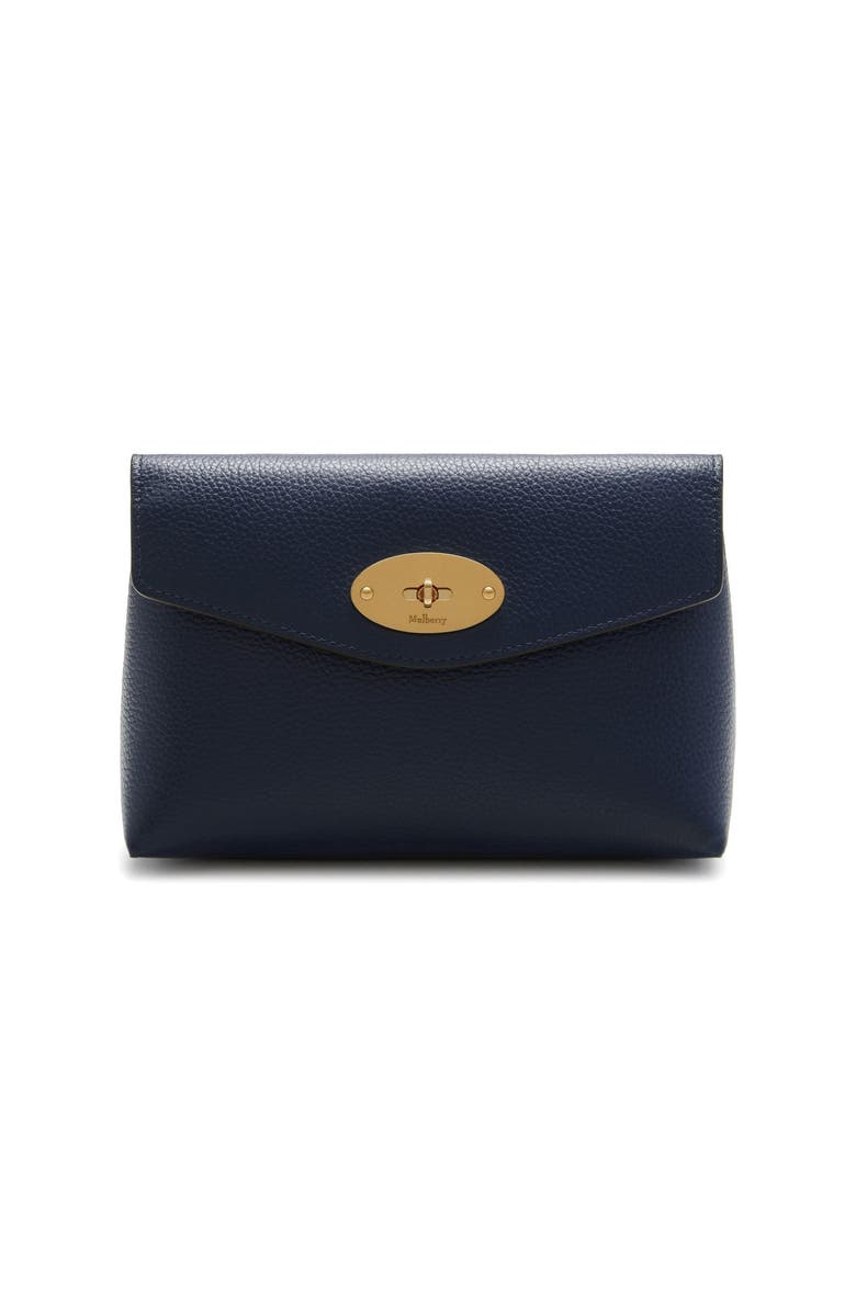 Mulberry Darley Cosmetic Pouch, Main, color, Bright Navy