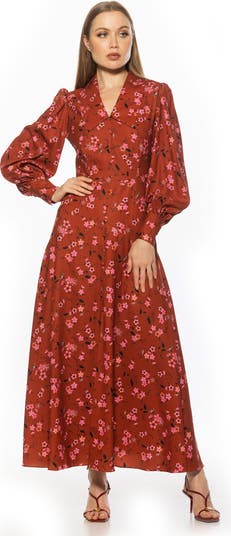 Kate Collared Long Sleeve Maxi Dress