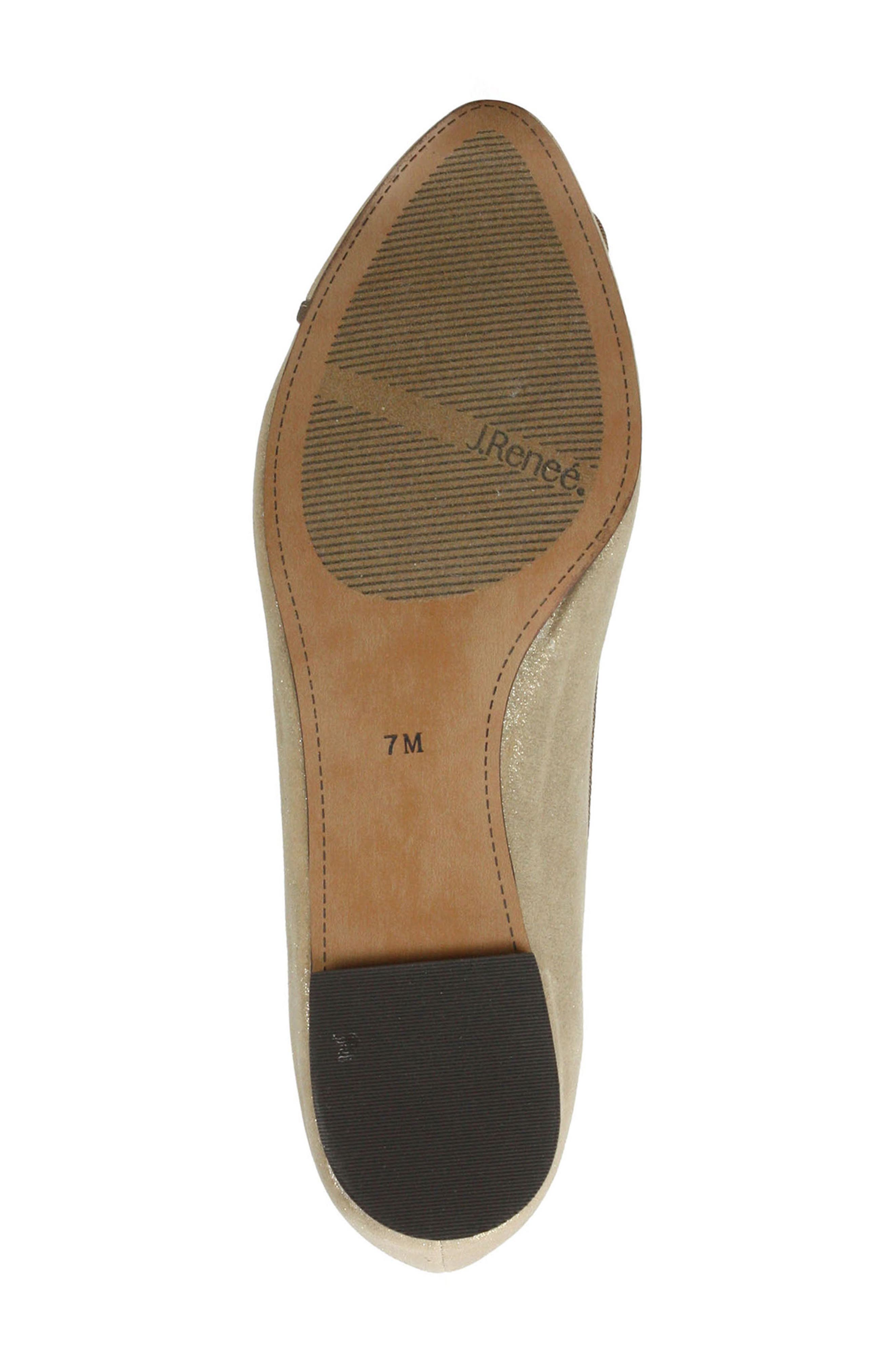 Baylynn Skimmer Flat, Alternate, color, GOLD SATIN