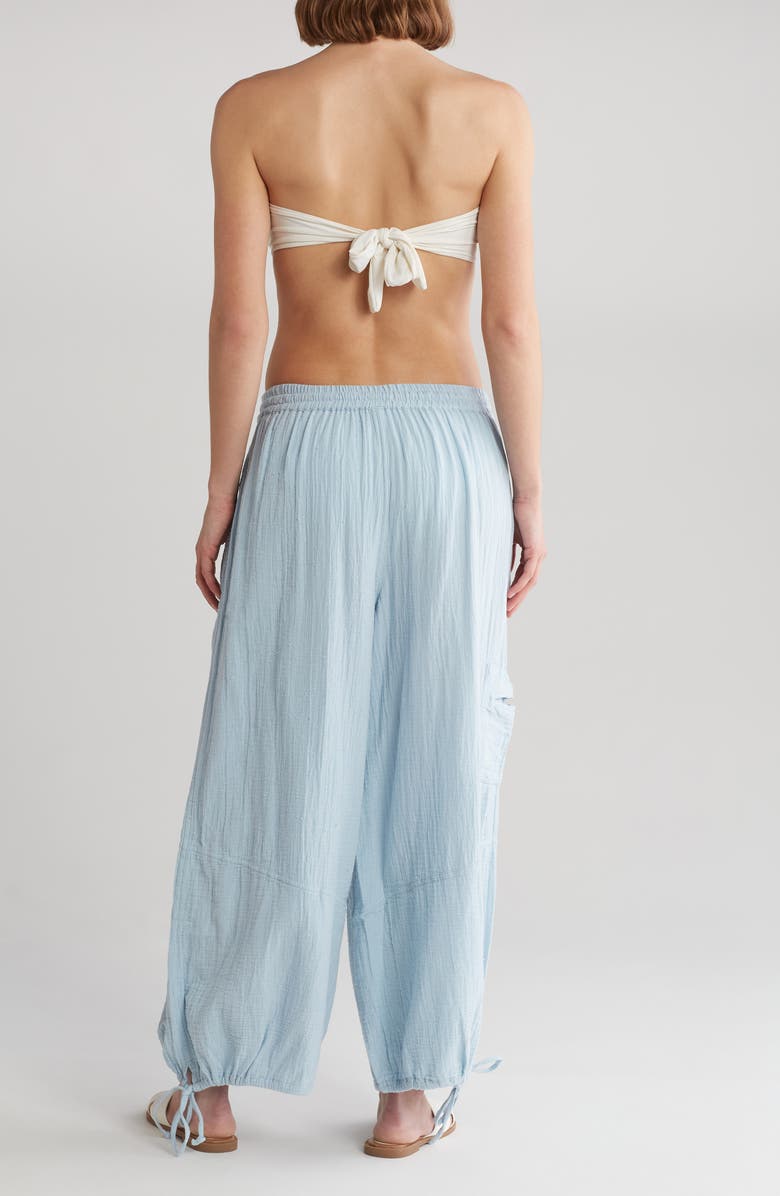 BOHO ME Double Gauze Cargo Pants, Alternate, color, Blue
