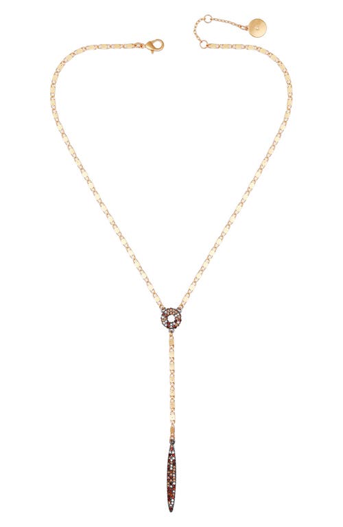Vince Camuto Pavé Lariat Necklace In Gold Tone