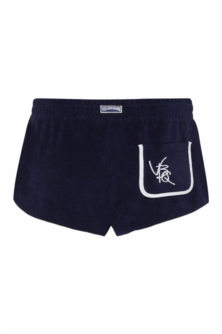 Women's VBQ Line Terry Shorts, Alternate, color, BLEU MARINE