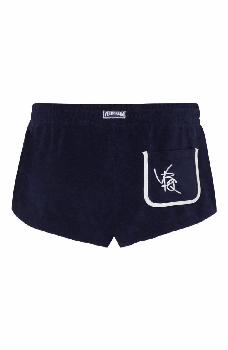 Vilebrequin Women's VBQ Line Terry Shorts, Alternate, color, Bleu Marine