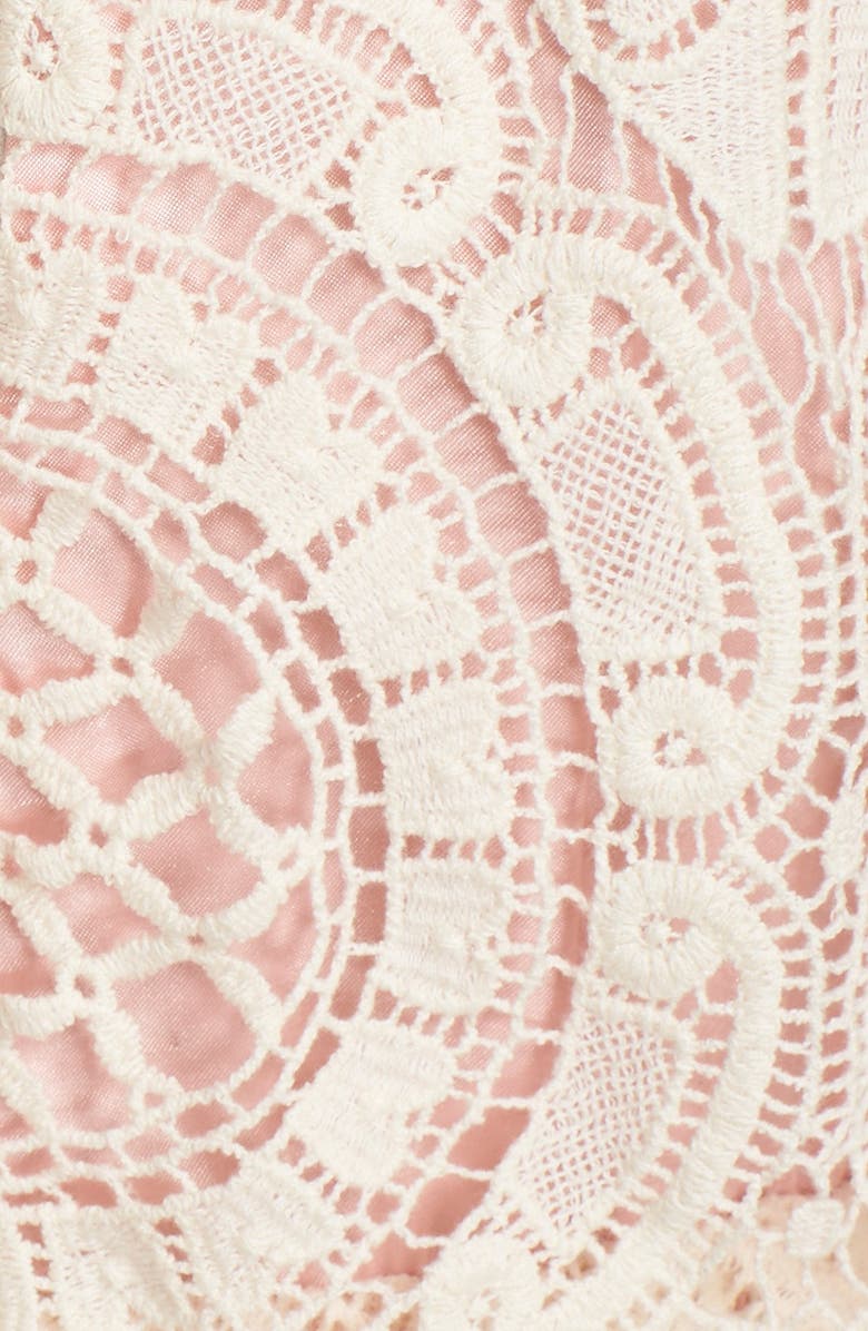 Eliza J Lace Blouson Maxi Dress, Alternate, color,