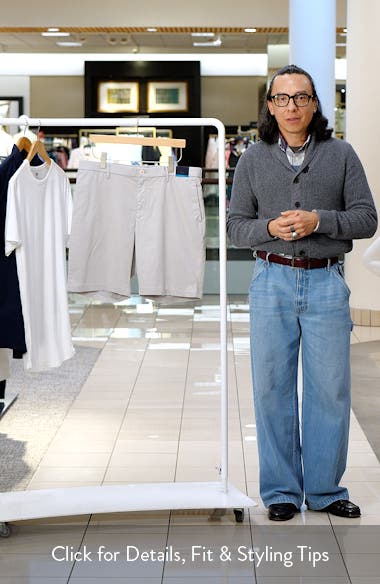 【KOOLOSET】Side Dip Tuck Cotton Bermuda Pants Drawcord Crinkle Pants - The J. Peterman Company