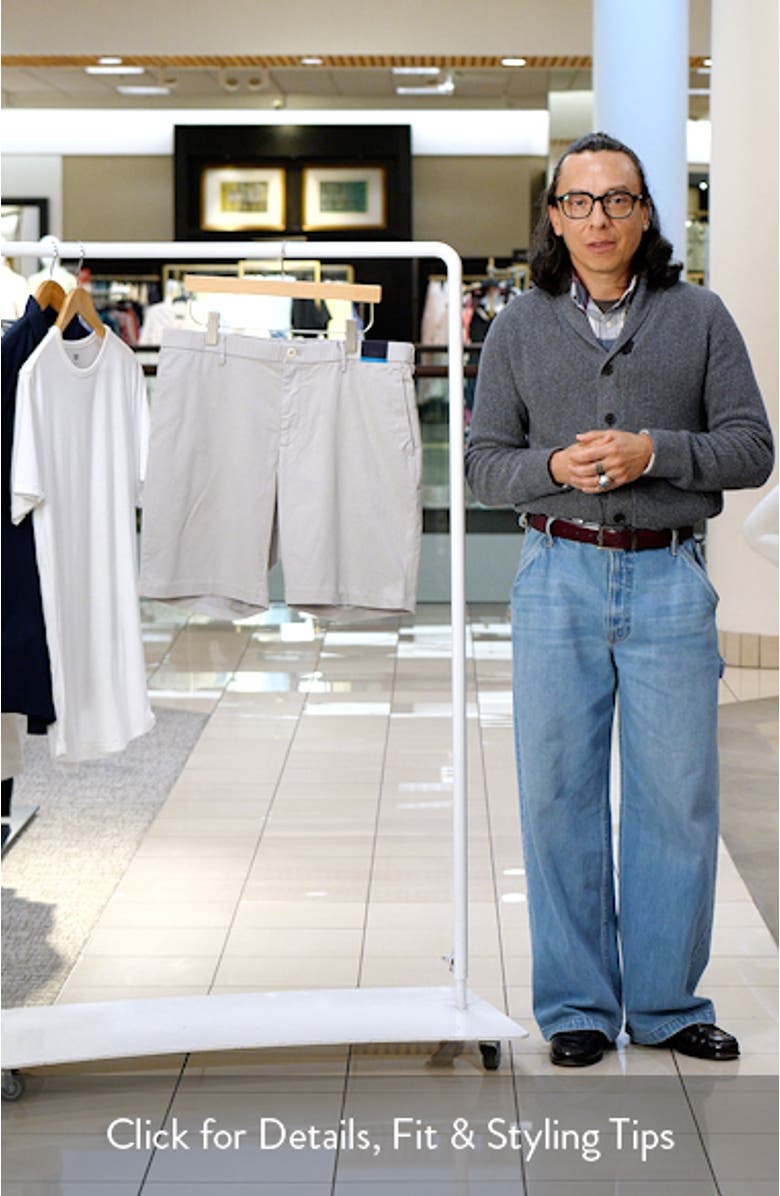 Oasis LuxeFlex Twill Bermuda Shorts, sales video thumbnail