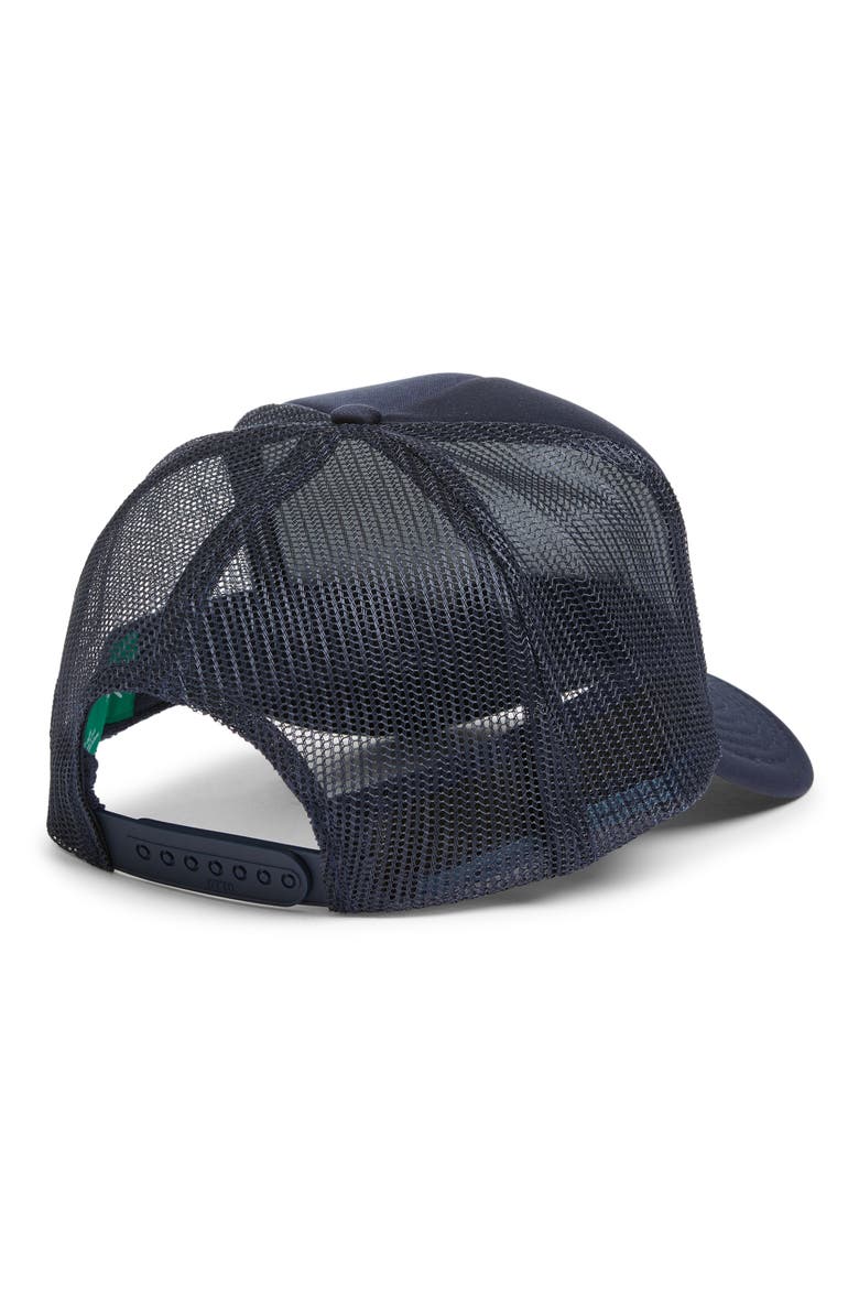 Powder to the People Trucker Hat, Alternate, color, NAVY