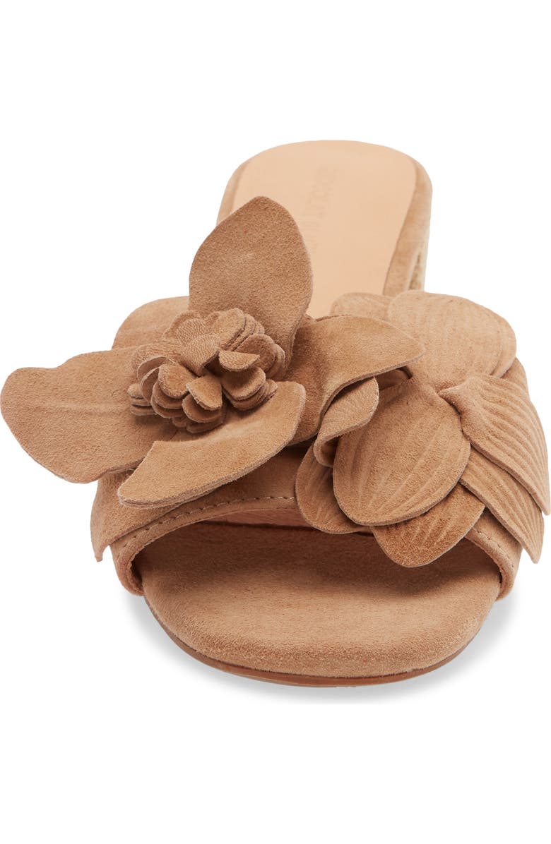 Chocolat Blu Baja Embellished Sandal, Alternate, color, Latte Suede