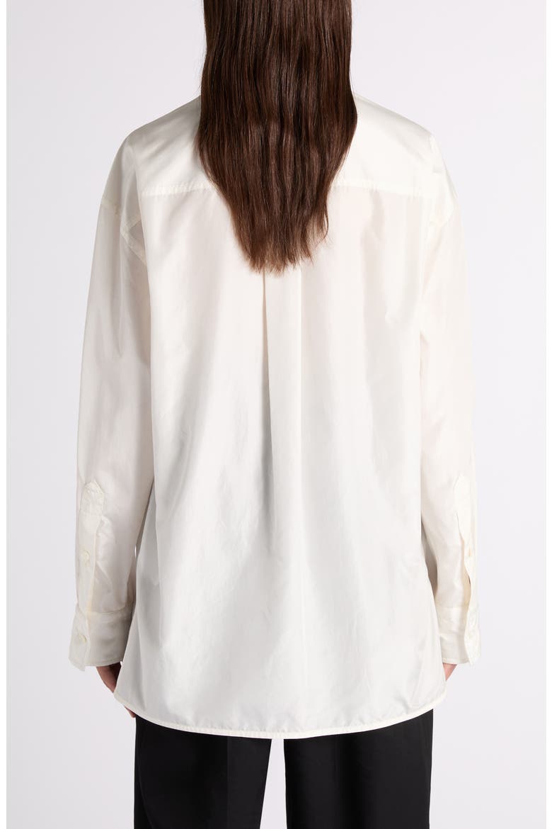 Oversize Cotton Button-Up Shirt, Alternate, color, 9107 PARCHMENT