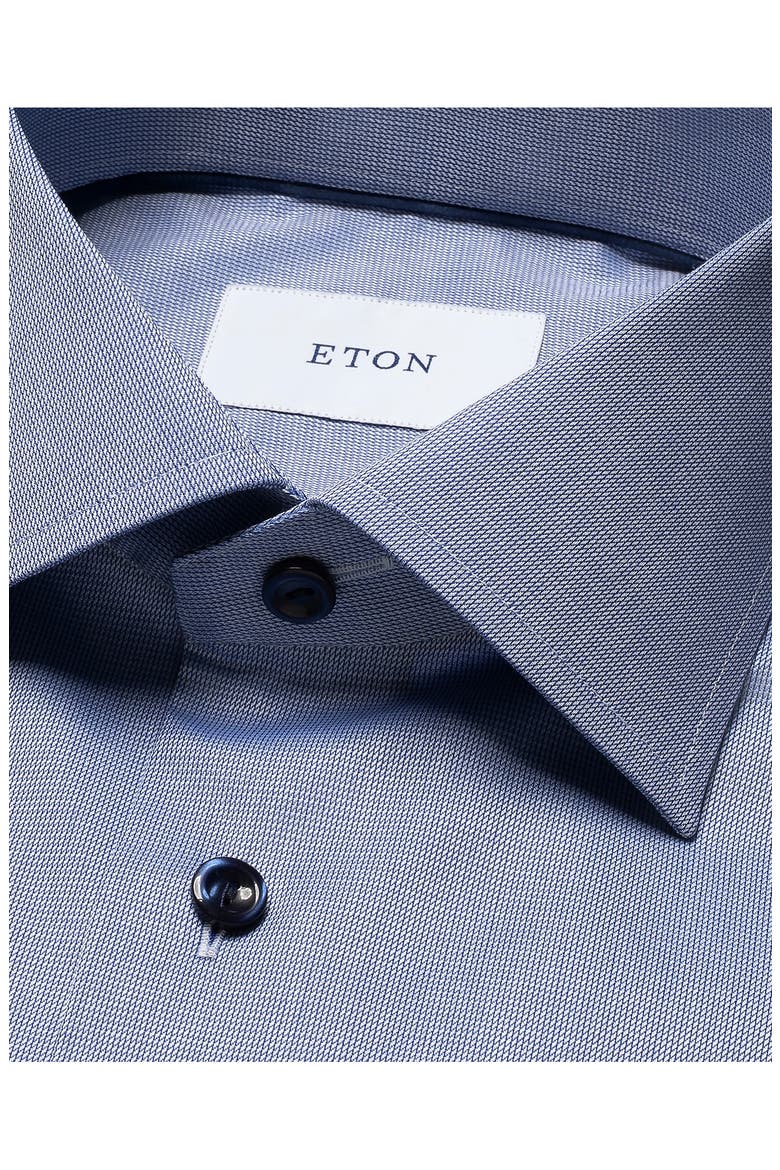 Slim Fit Textured Dress Shirt, Alternate, color, DARK BLUE
